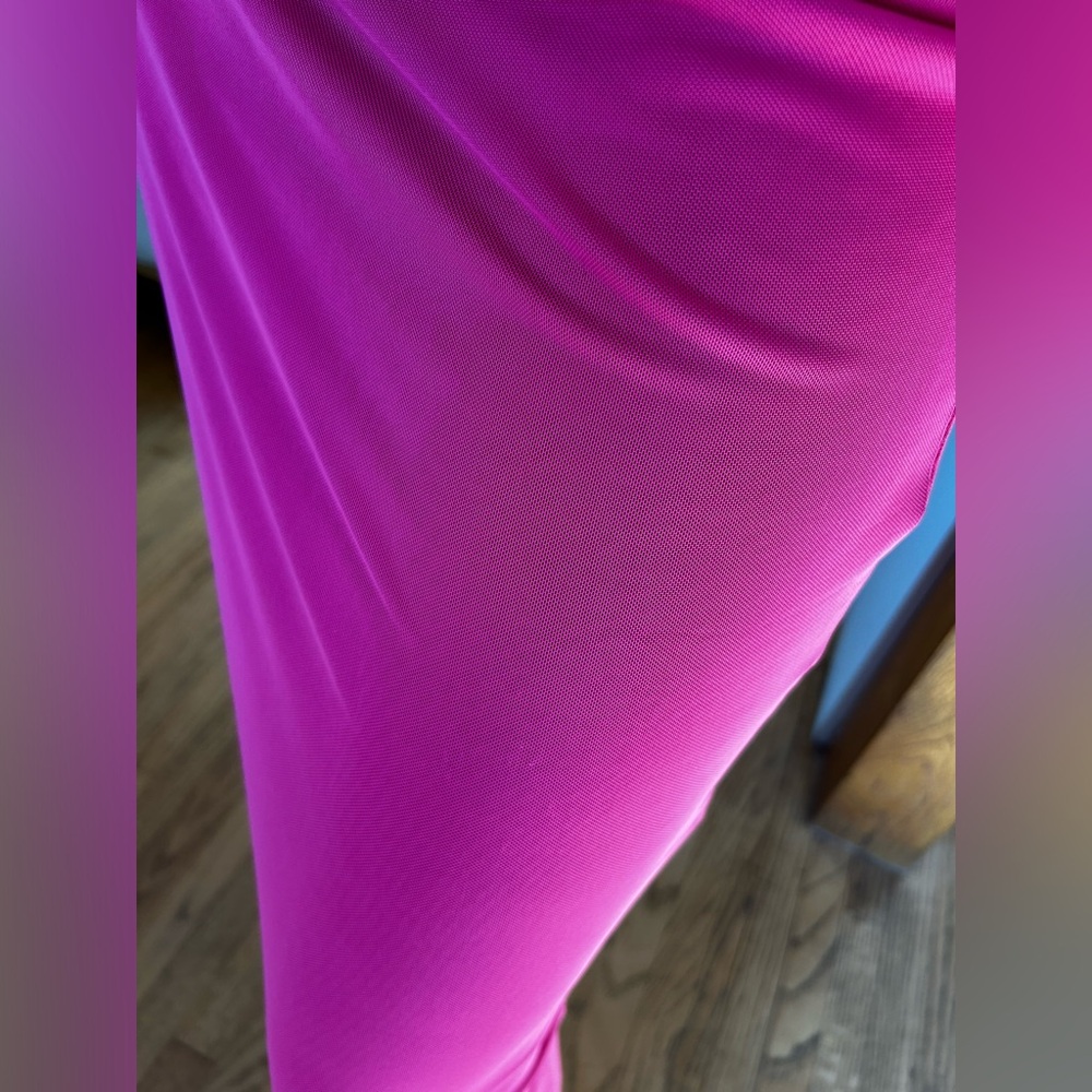 AFRM pink long sleeve mesh dress with slip - Picture 2 of 4